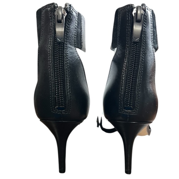 Via Spiga B-Lavinia Black Stilettos Zippered Heel and Ankle Strap Accents 6M - Picture 7 of 12